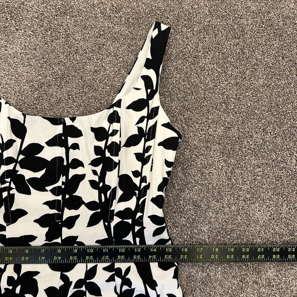 Jones Studio Women's Dress Size 6 Floral Sleeveless A-Line Knee Length Back Zip - Picture 12 of 15